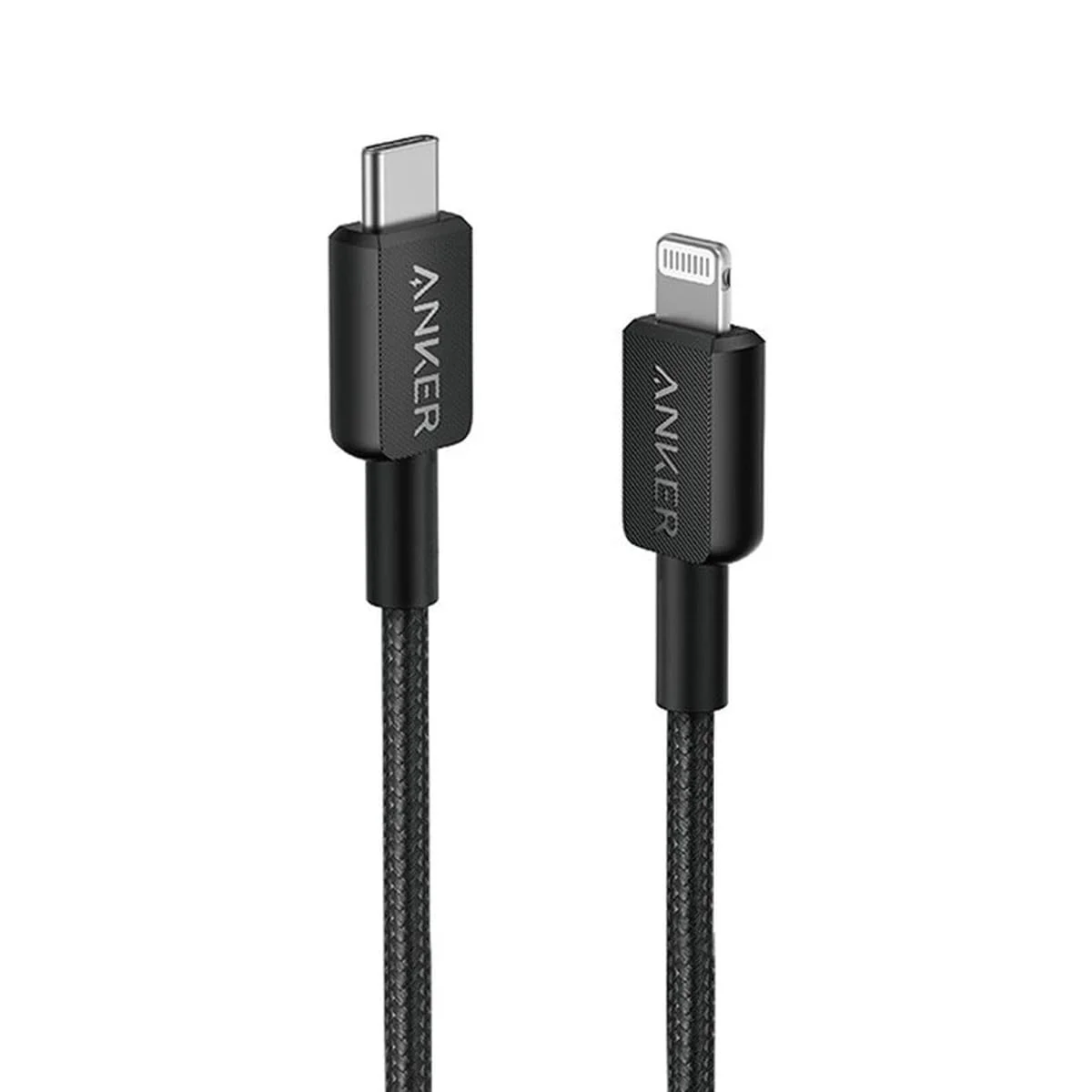 كيبل Anker 322 من USB-C إلى Lightning بطول 6 قدم ومعتمد MFi أسود