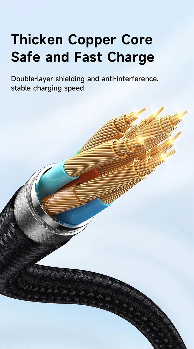 سلك شحن ونقل بيانات Mcdodo CA-5641 USB-C إلى USB-C بقدرة 60W وتيار 3A بطول 1 متر أسود - Image 14