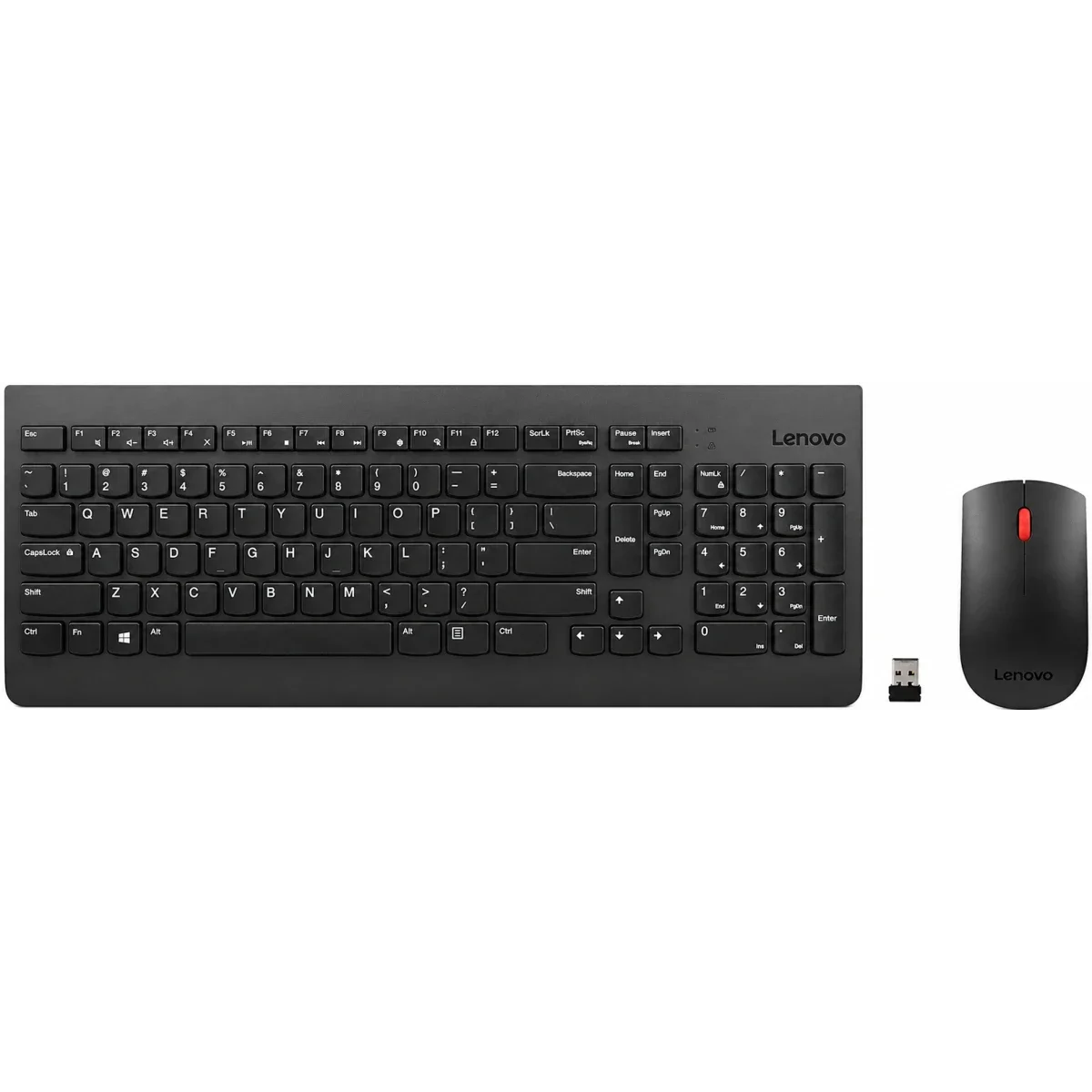 مجموعة لوحة مفاتيح وفأرة لاسلكية Lenovo 510 عربي/إنجليزي أسود - Image 2