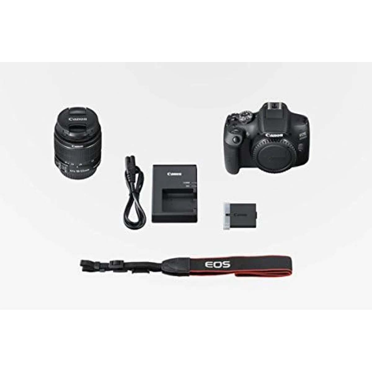 كاميرا Canon EOS 2000D DSLR بدقة 24.2 MP مع عدسة EF-S 18-55 مم IS II - أسود - Image 6