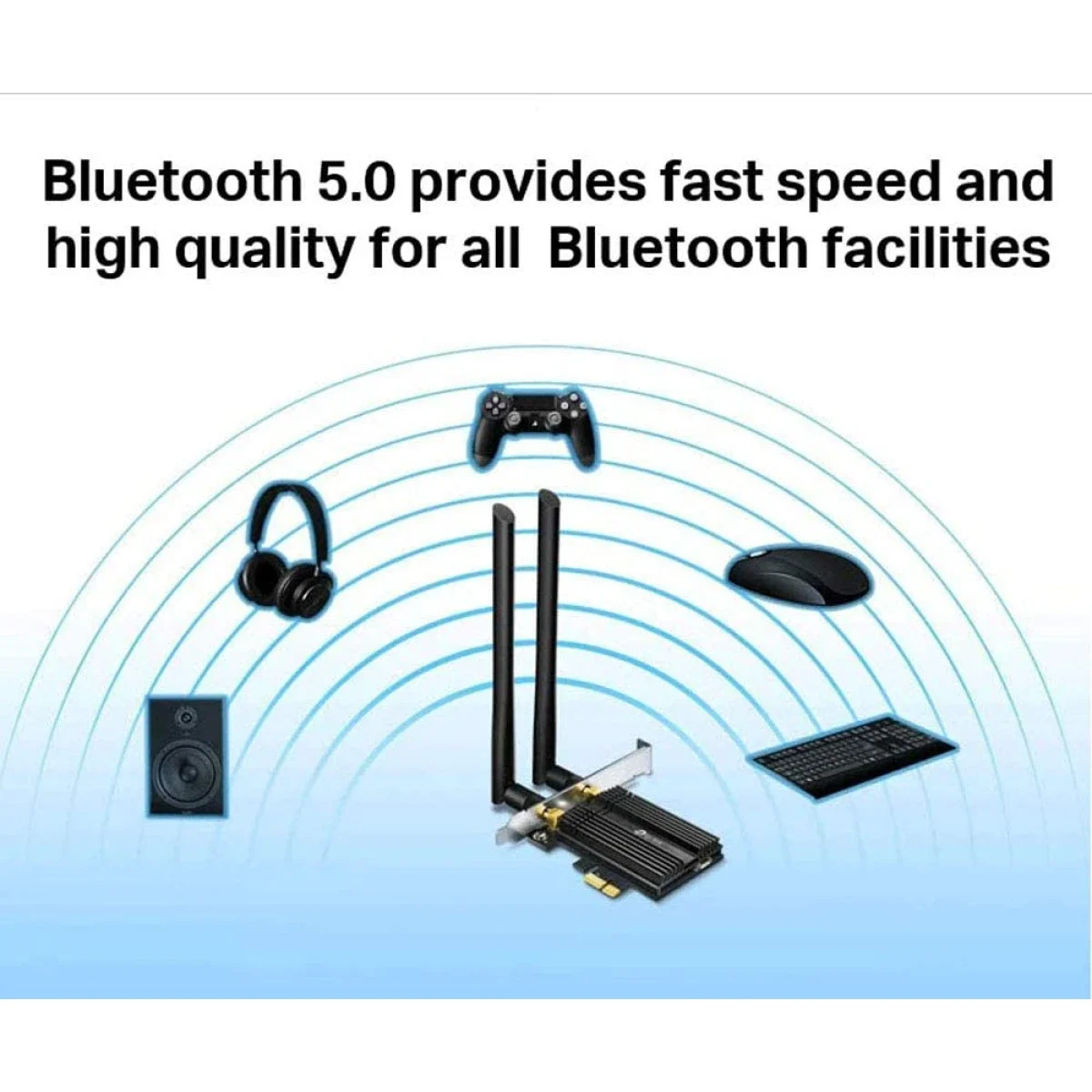 لا سلكي بلوتوث ممتاز يركب على PCIe داخل الكمبيوتر TP-LINK Archer TX50E AX3000 Wi‑Fi 6 - Image 4