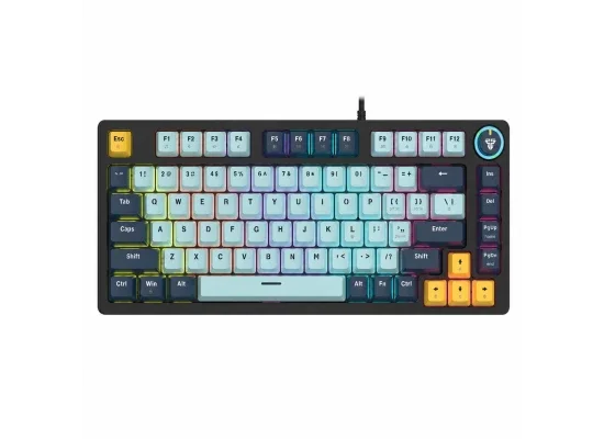 لوحة مفاتيح ألعاب ميكانيكية سلكية Fantech 81 مفتاح بتصميم 75% لون SkyBlue / Navy وسويتش Rosie ATOM81 MK875V2 MIZU - Image 10