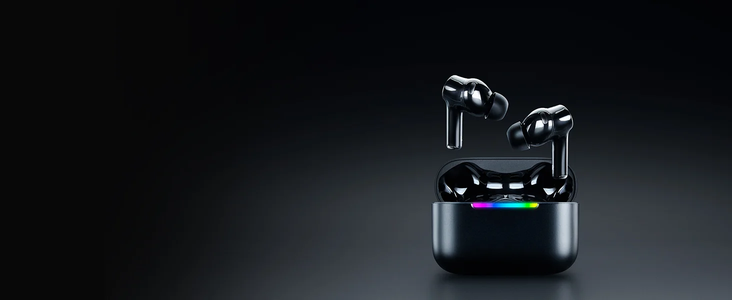 سماعات ألعاب لاسلكية Razer Hammerhead V3 X HyperSpeed بتقنية 2.4GHz وBluetooth 5.3، أسود - Image 12