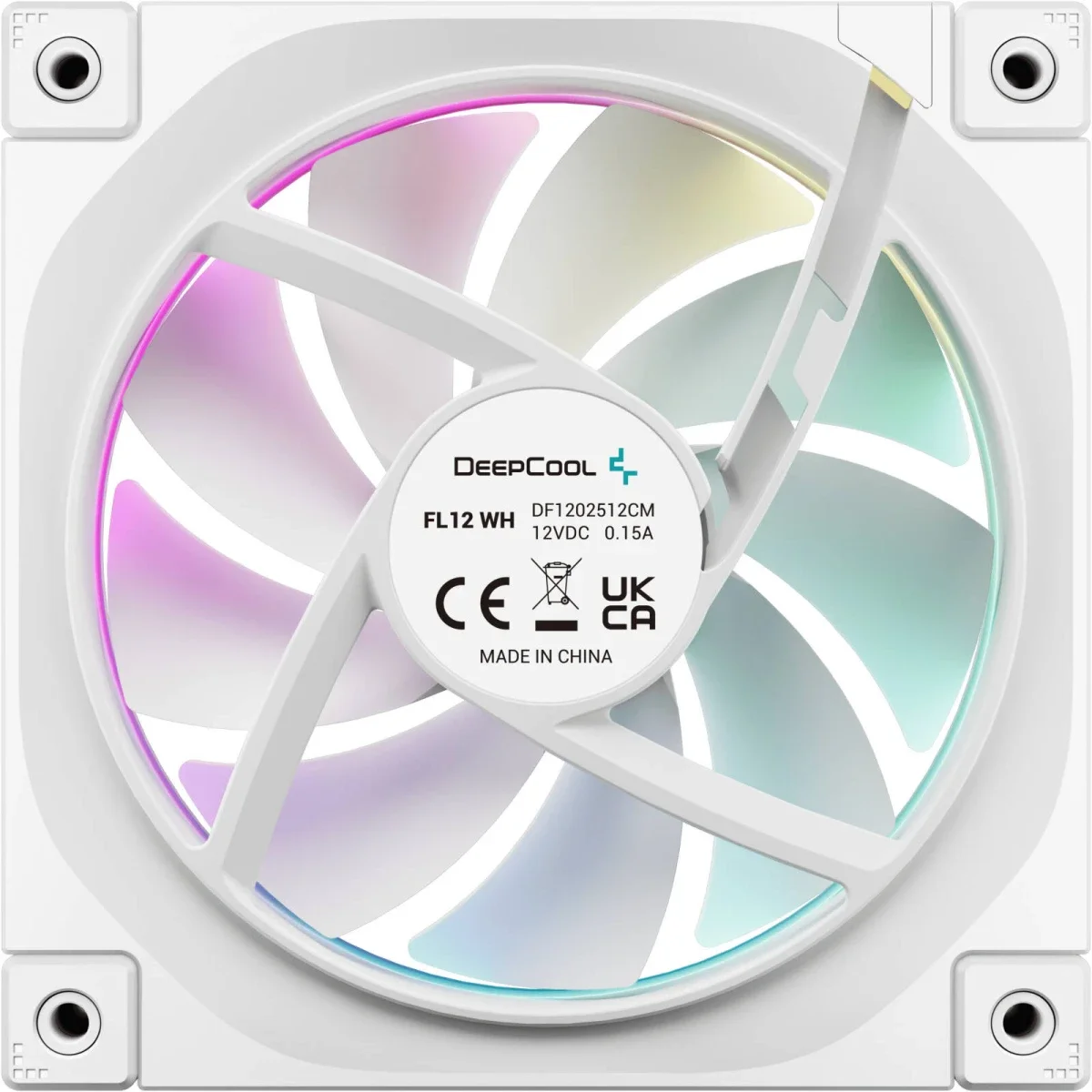 DeepCool FL12 120mm ARGB PWM Case Fans Pack of 3 White - Thumbnail 6