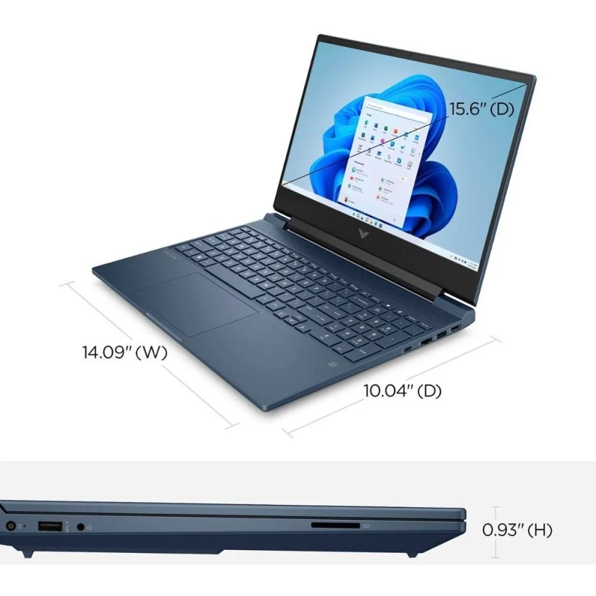 لابتوب ألعاب HP Victus 15-fa2104TX، شاشة IPS FHD 15.6 إنش بتردد 144 هرتز، Core i7-13620H، RTX 4050 6GB، رام 16GB، SSD 512GB، أزرق Performance Blue - Image 5
