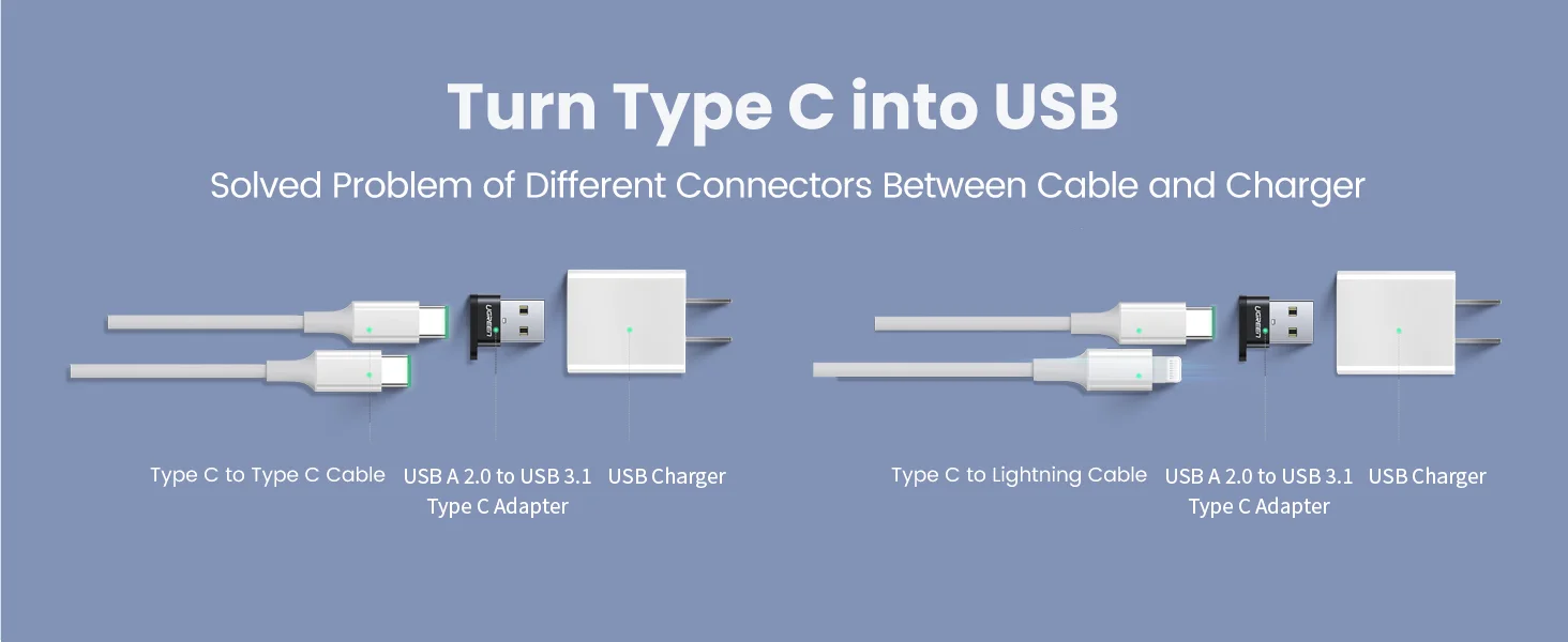 Ugreen Ultra-Small USB-C Female to USB-A Male Adapter - Thumbnail 10