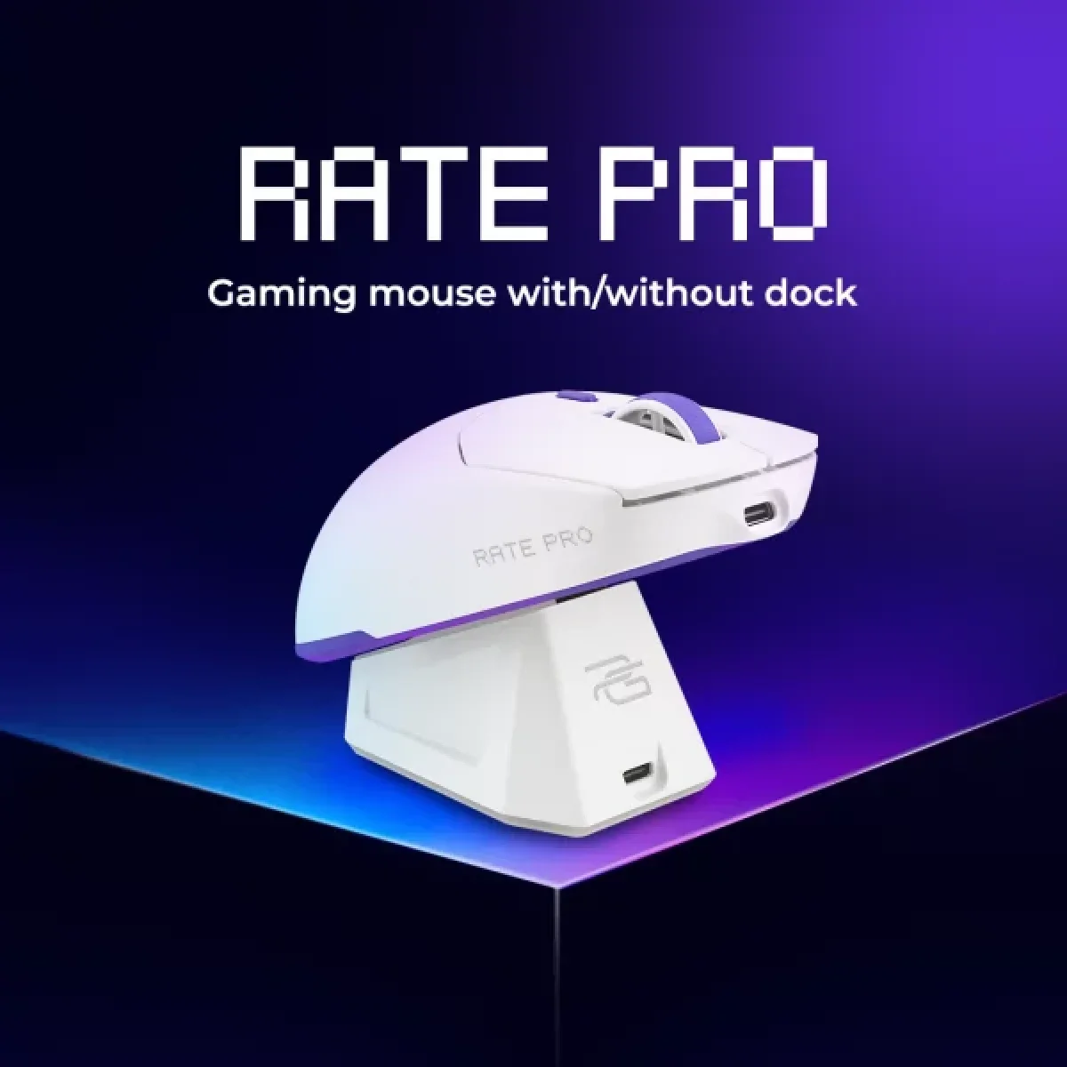 ماوس ألعاب Proove Rate Pro لاسلكي ثلاثي الوضع 26000 DPI مع قاعدة شحن أبيض WMRPCD022002 - Image 6