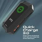 مشغل بطارية سيارة Promate HexaBolt-20 بقوة 1500A و12V مع باور بانك 19200mAh وشحن Qi 10W - أسود - Thumbnail 13