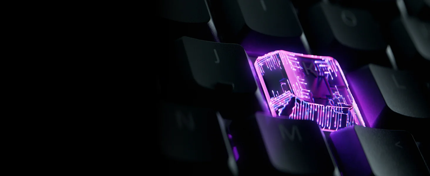 كيبورد ألعاب Razer Ornata V3 TKL منخفض الارتفاع بمفاتيح Mecha-Membrane وإضاءة RGB - Thumbnail 14