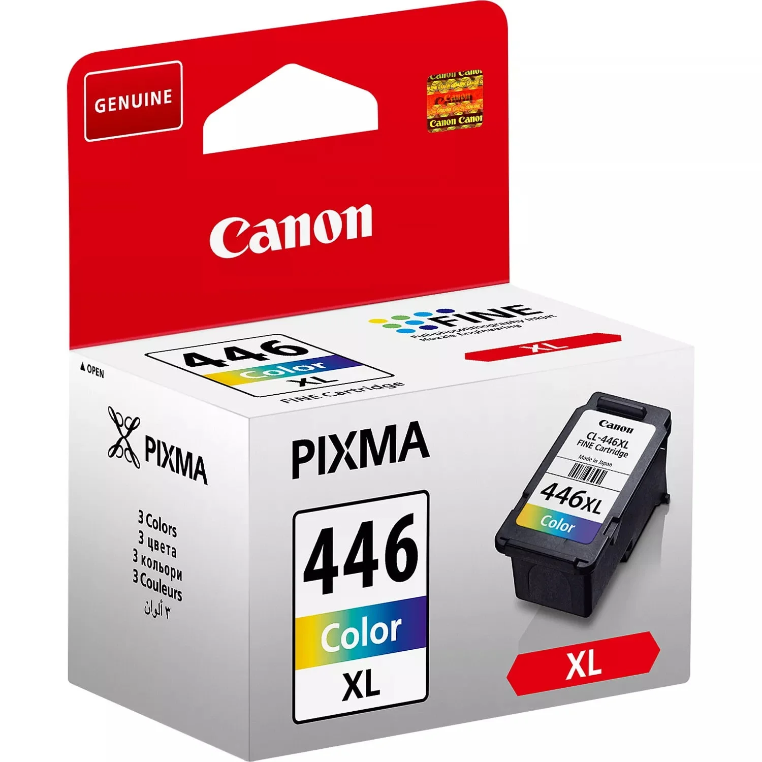 Canon 446XL High Yield C/M/Y Colour Ink Cartridge (8284B001) - Thumbnail 2