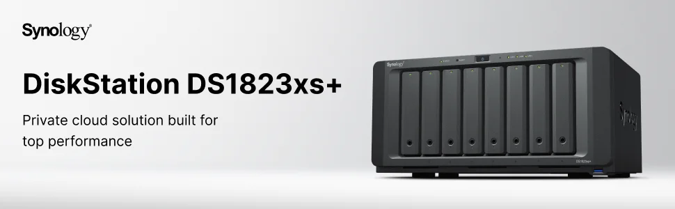 جهاز تخزين شبكي Synology DiskStation DS1823xs+ بدون أقراص 8 Bay مع معالج AMD Ryzen V1780B رباعي النواة وذاكرة 8GB DDR4 ECC - Thumbnail 4