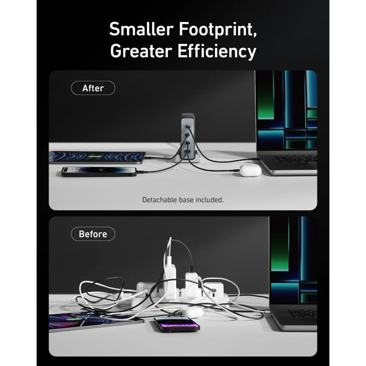 شاحن Anker Prime سريع GaN USB-C بقدرة 240 واط و4 منافذ - Thumbnail 2