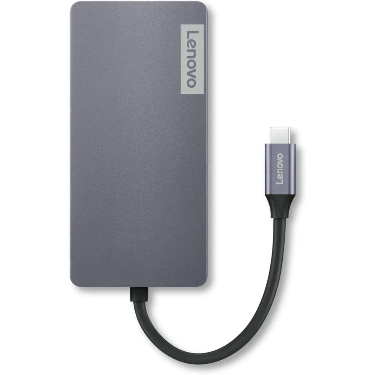 محطة إرساء Lenovo 150 USB-C Travel Dock مع شحن حتى 100W ومنفذ HDMI وVGA وRJ45 و3 منافذ USB-A 3.0 - Grey - Image 1