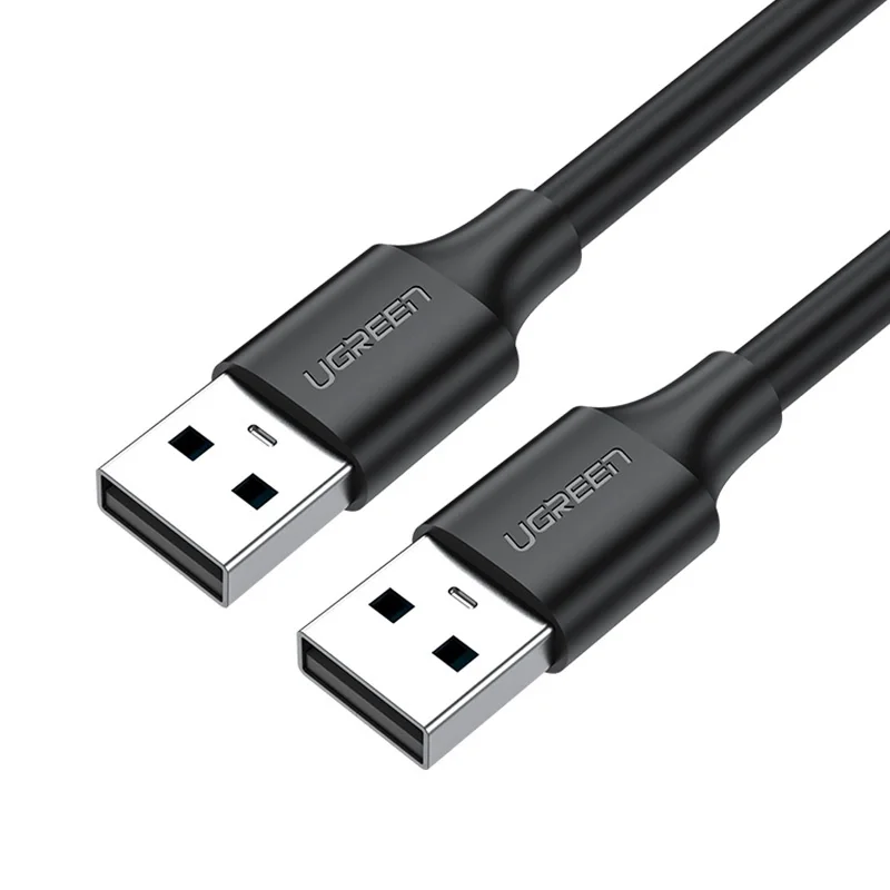 سلك Ugreen 10307 USB 2.0 ذكر إلى ذكر بطول 0.25 متر أسود - Image 1