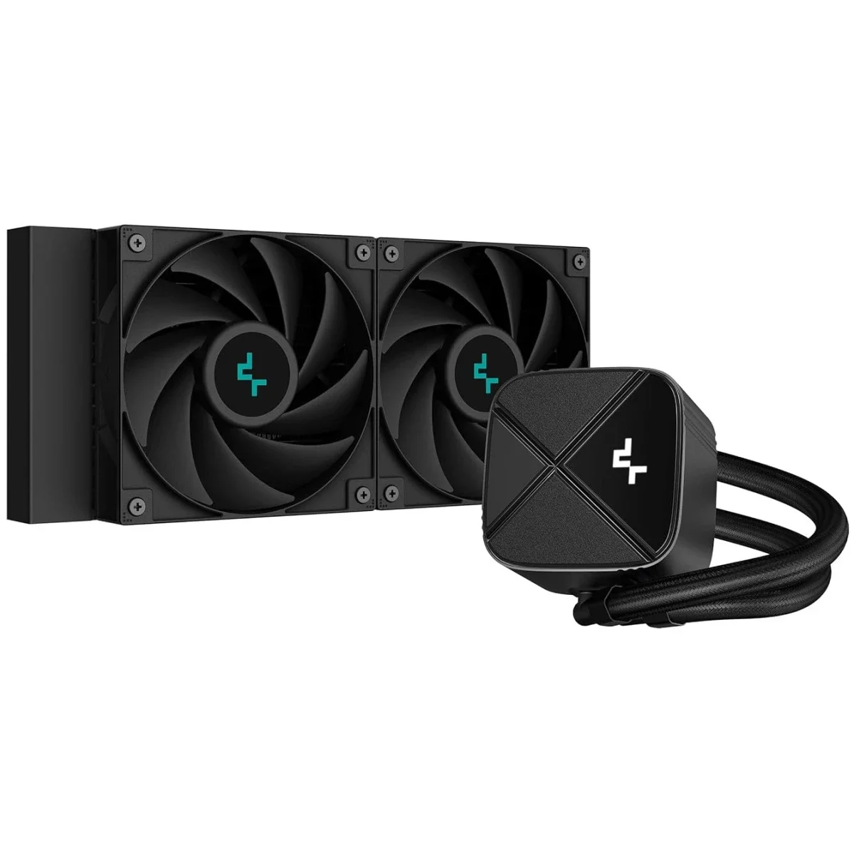 مبرد سائل للمعالج DeepCool LS520S ZERO DARK AIO مقاس 240mm بسرعة 3100RPM وقدرة 280W أسود - Image 2