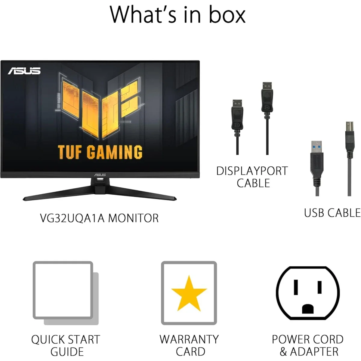 شاشة ألعاب Asus TUF Gaming VG32UQA1A 32 إنش 4K UHD بتردد 160Hz وزمن استجابة 1ms HDR 400 - Thumbnail 7