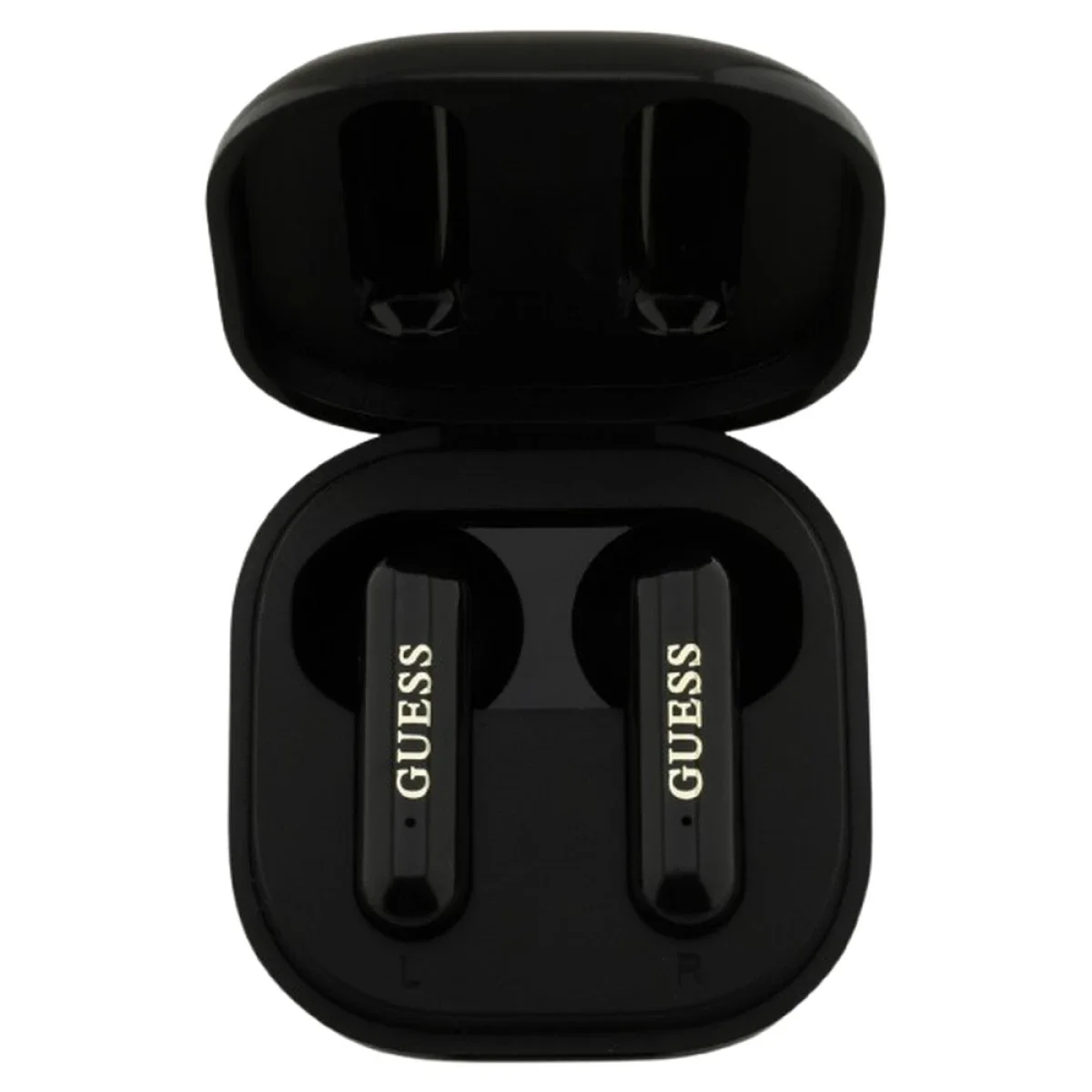 Guess GUTWSJ7HE4GK 4G Metal Logo TWS Bluetooth Earphones with Charging Case - Black - Image 4