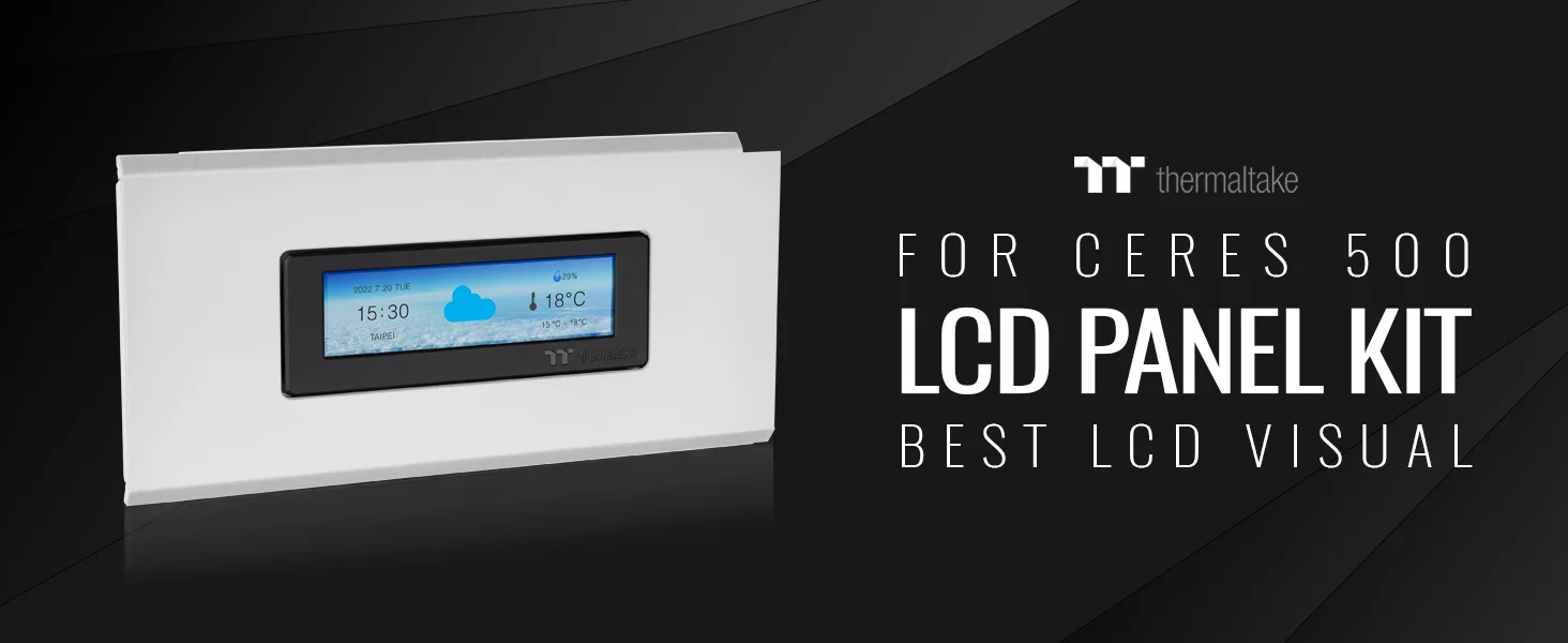Thermaltake Ceres 500 LCD Panel Kit 3.9" White - Thumbnail 7