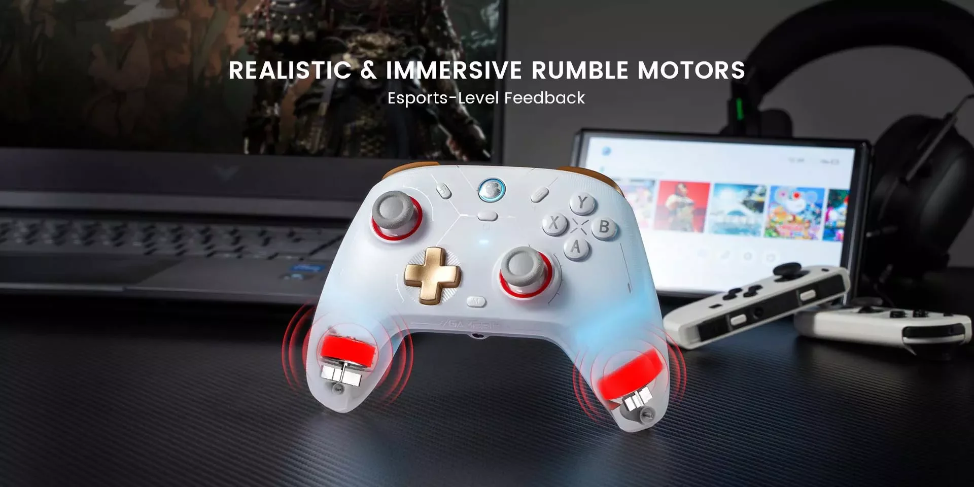 يد تحكم GameSir Cyclone 2 للألعاب متعددة المنصات – أبيض فانتوم - Image 10