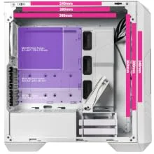Cooler Master HAF 500 White Edition Mid-Tower PC Case with High Airflow Mesh, ARGB Fans, USB 3.2 Gen 2 Type-C - Thumbnail 20