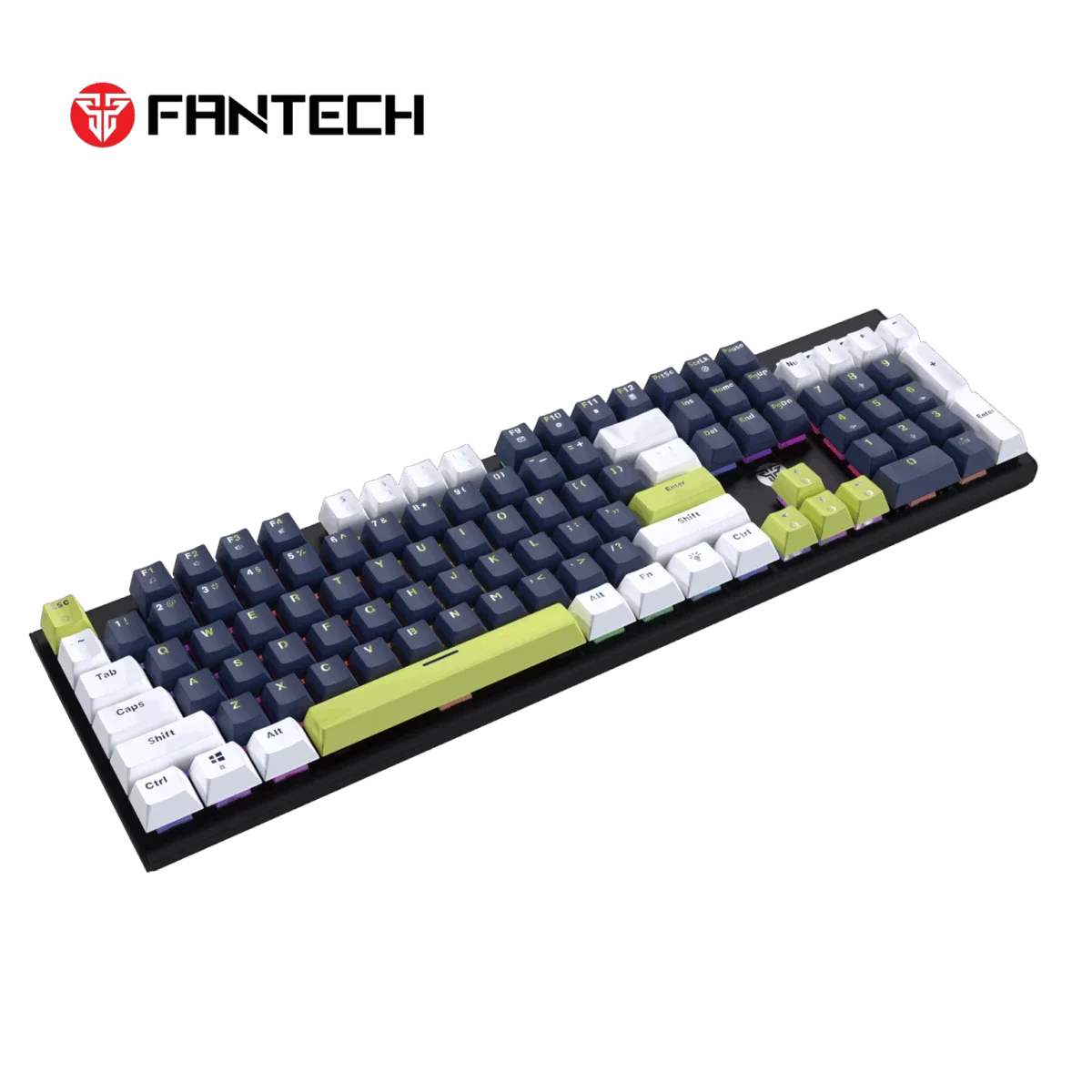 Fantech Mechanical Wired Keyboard White/Blue with Taro Switch - ATOM104S MORI MK878S - Image 2