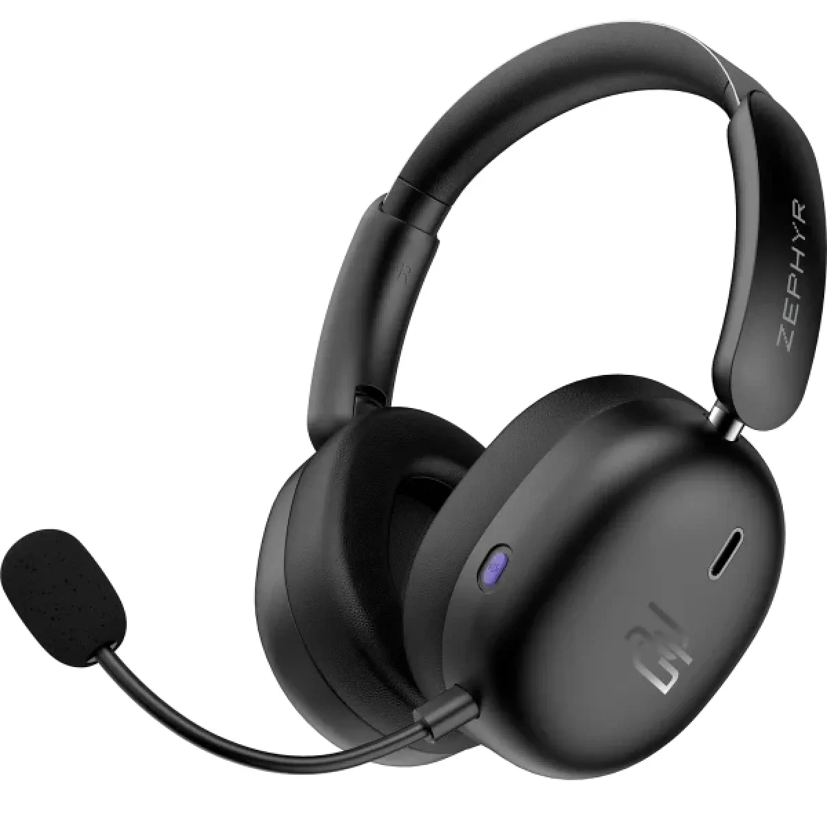 Proove Zephyr Tri-Mode Wireless Gaming Headset with 7.1 Audio, Black/Purple WHZP00022001