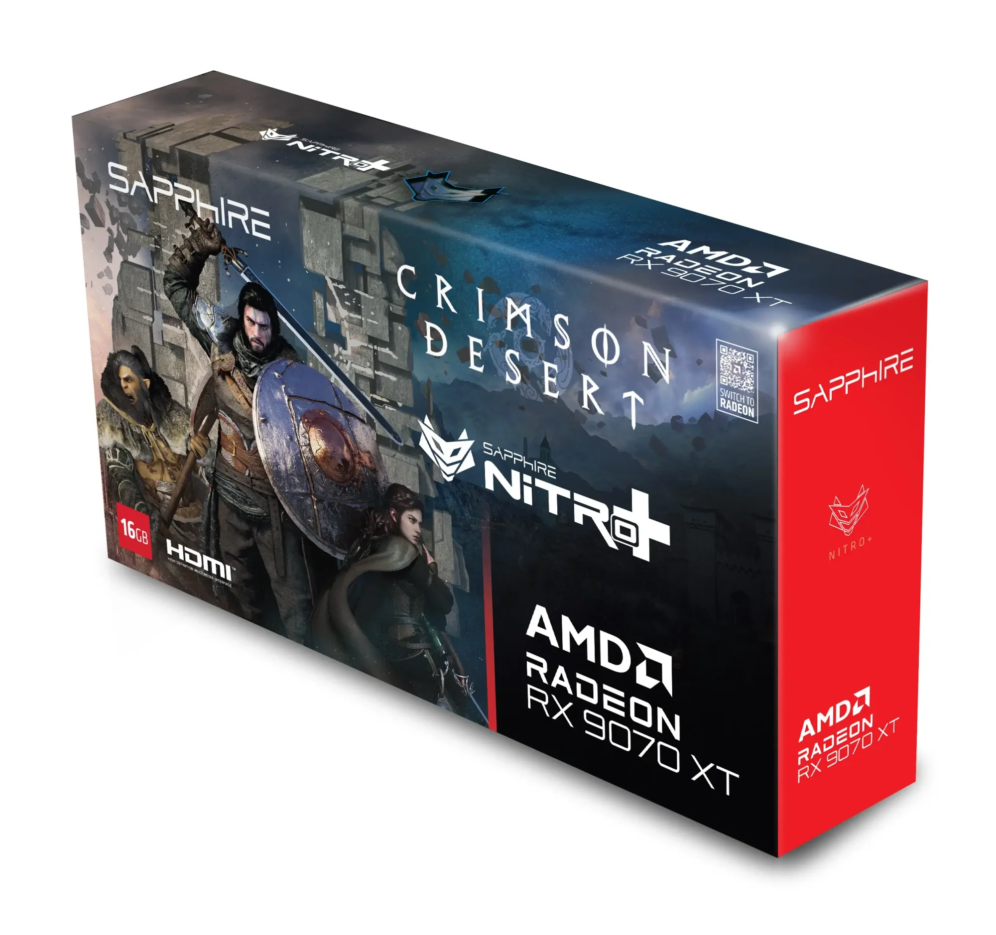 كرت شاشة SAPPHIRE NITRO+ Radeon RX 9070 XT Gaming OC Crimson Desert Edition 16GB GDDR6 - Image 5