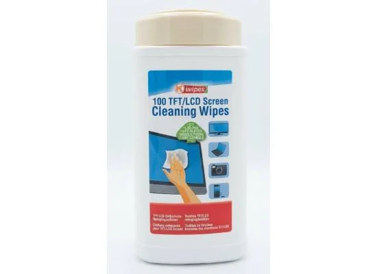 مناديل تنظيف شاشات Cleaner Wipes 00200 مبللة TFT LCD، 100 قطعة، مضادة للكهرباء الساكنة - Image 2