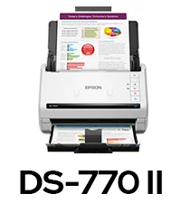 ماسح مستندات EPSON ملون مزدوج الوجه مع مغذي تلقائي 100 ورقة وسرعة 45 صفحة/دقيقة DS-770 II - Thumbnail 14