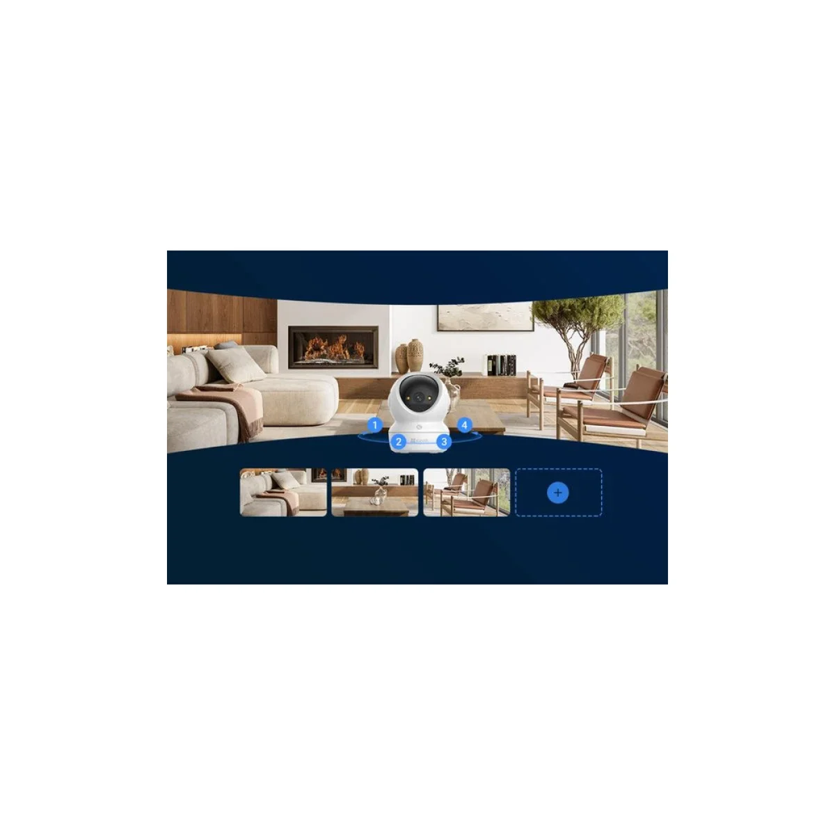 Ezviz H6c G1 3K Indoor Pan & Tilt Wi-Fi 6 Camera - Thumbnail 7