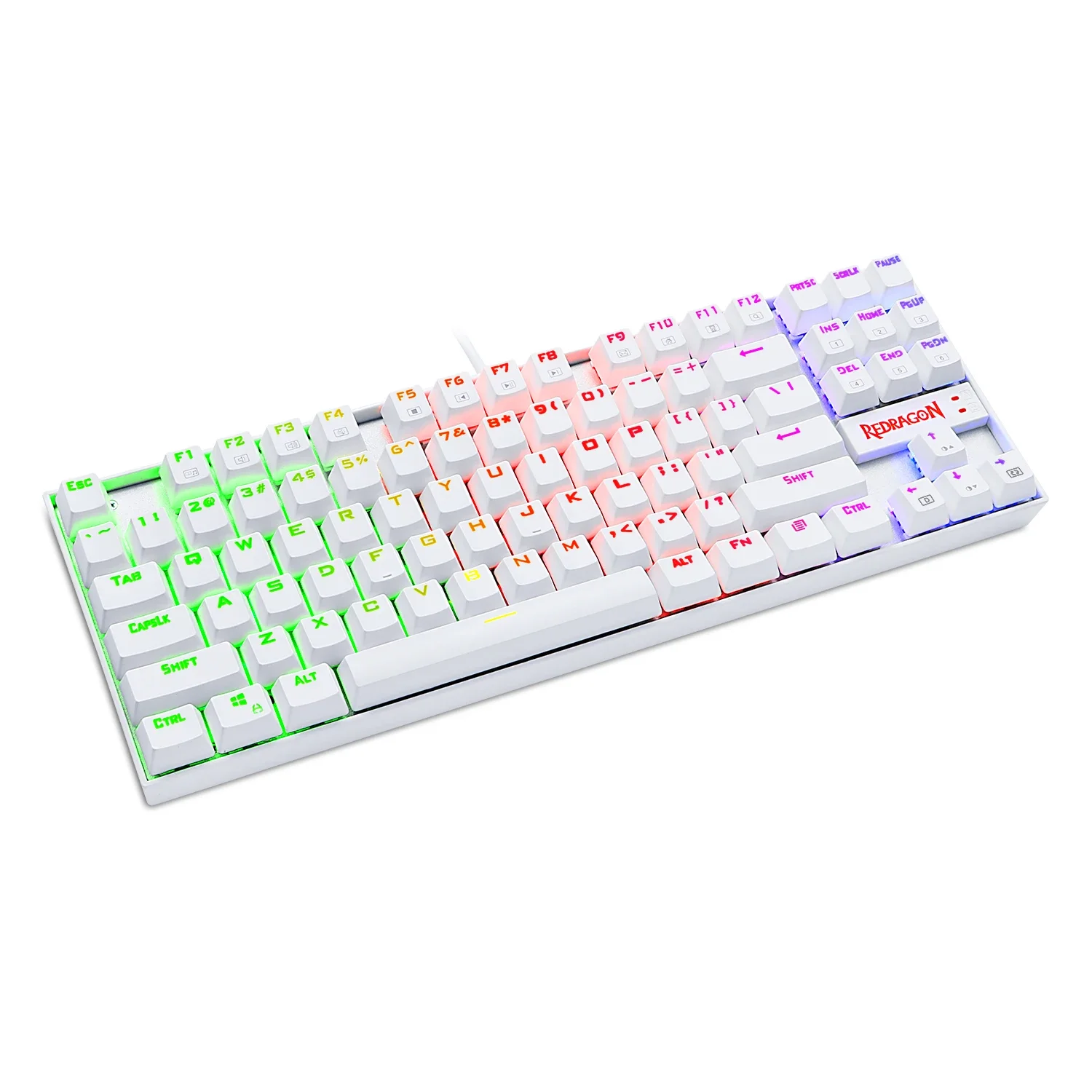 Redragon K552 Kumara White RGB Mechanical Gaming Keyboard, 87 Keys, Blue Switches - Thumbnail 14