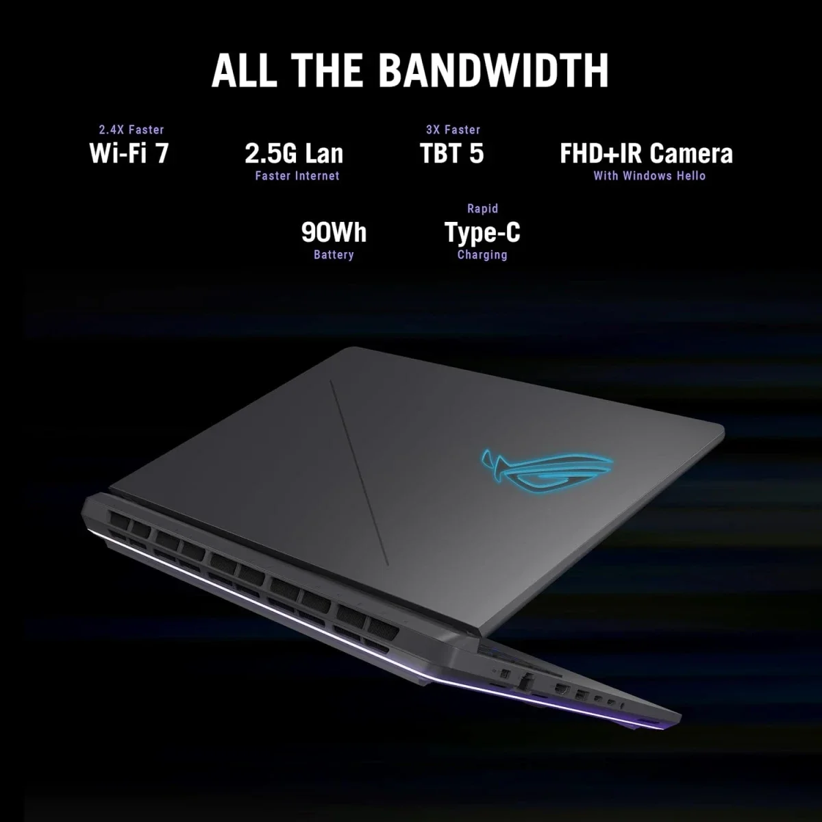 Asus ROG Strix G16 G615LW 16-inch Gaming Laptop Core Ultra 9 275HX RTX 5080 16GB 240Hz Eclipse Gray - Image 8