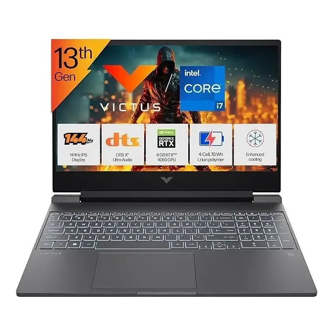 لابتوب ألعاب HP Victus 15 Intel Core i7-13620H RTX 4050 6GB بشاشة 15.6 إنش FHD IPS 144Hz - Image 1