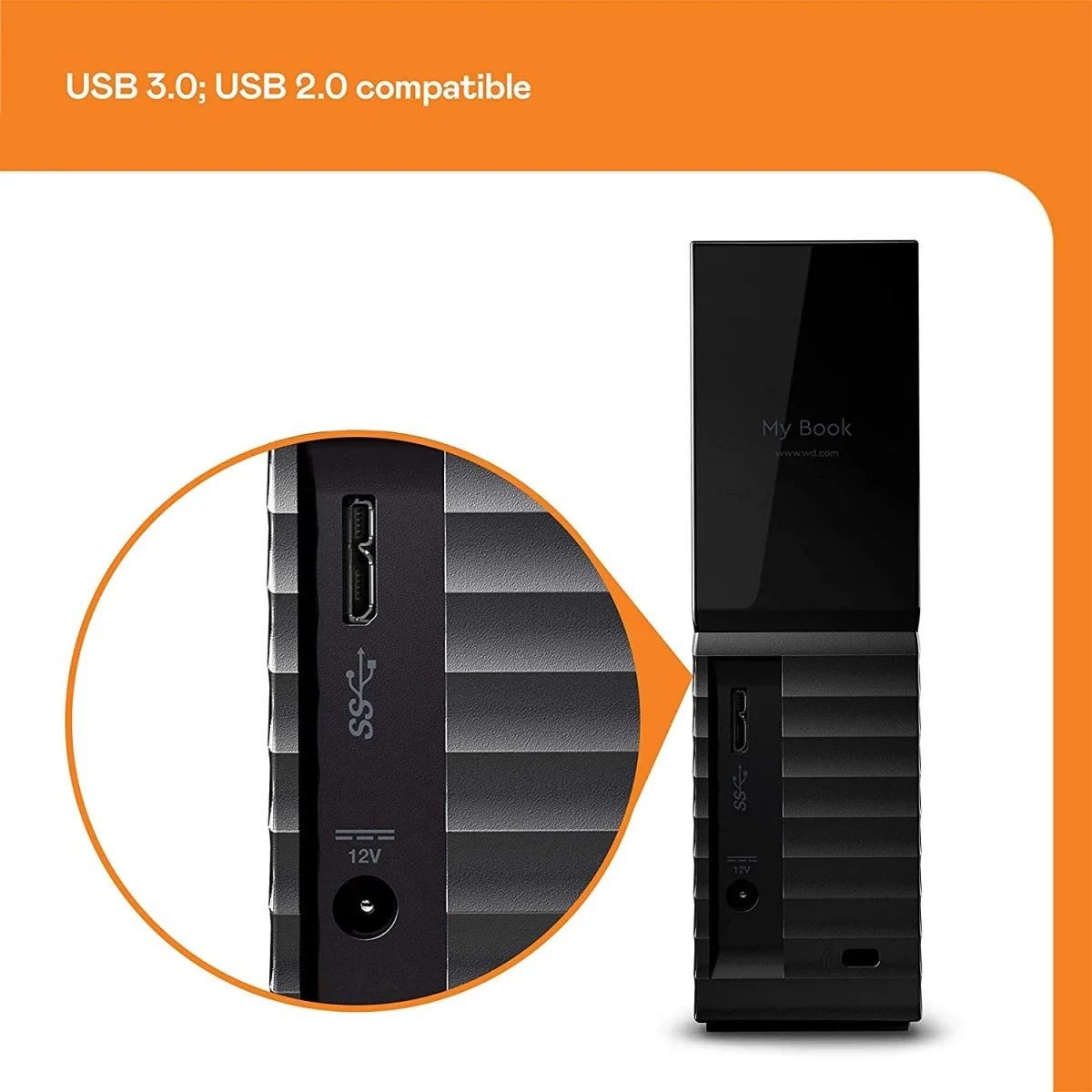 هارد ديسك خارجي مكتبي Western Digital My Book بسعة 18TB USB 3.0 - Thumbnail 6