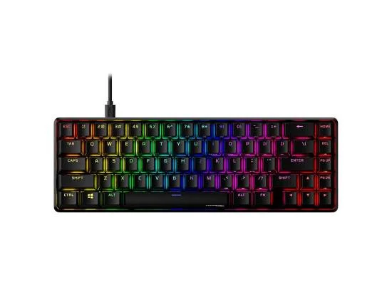 كيبورد ألعاب HyperX Alloy Origins 65 ميكانيكي 65% سويتشات Red خطية RGB أسود - Image 6