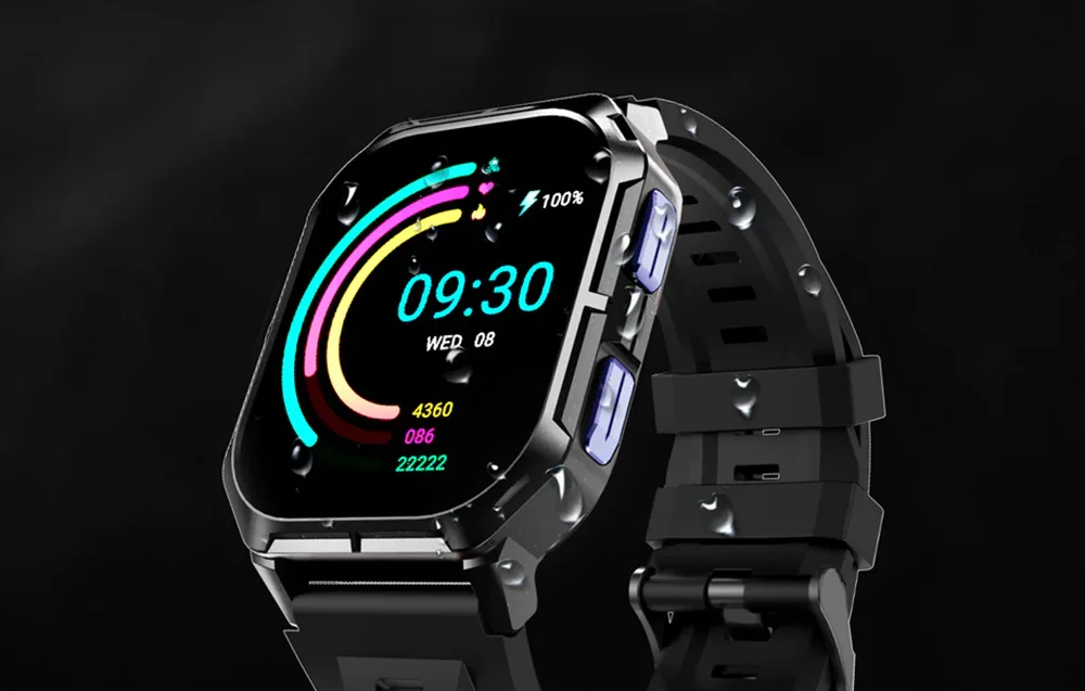 ساعة ذكية HiFuture FutureFit Ultra 3 للمكالمات عبر Bluetooth بشاشة IPS قياس 2.0 إنش - أسود - Thumbnail 11