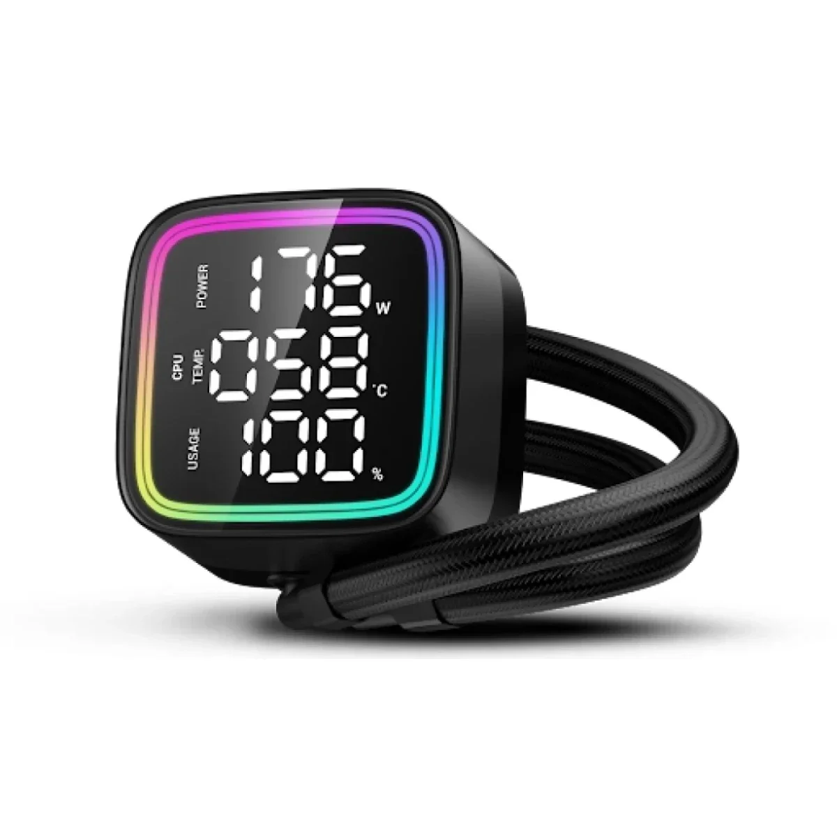 مبرد سائل للمعالج DeepCool LD240 مقاس 240mm AIO مع مضخة الجيل الخامس بسرعة 3400 RPM ومراوح ARGB وشاشة حالة المعالج - Thumbnail 4
