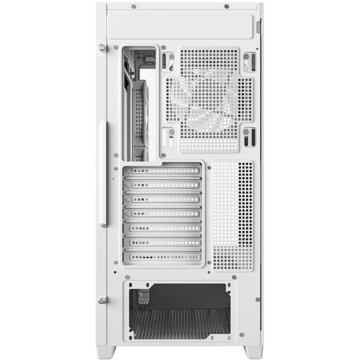 كيس كمبيوتر DeepCool CG580 4F بانورامي ATX ميد تاور مع 4 مراوح مثبتة مسبقًا، أبيض - Thumbnail 5