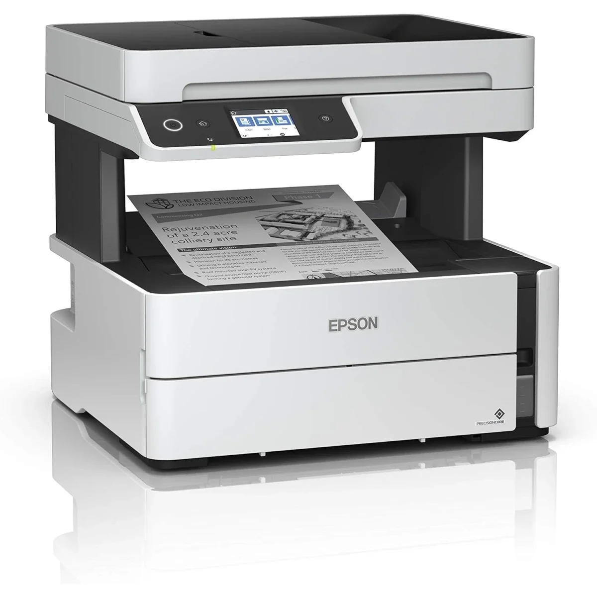 طابعة EPSON EcoTank ET-M3170 نافثة للحبر متعددة الوظائف لاسلكية أبيض وأسود - Image 3