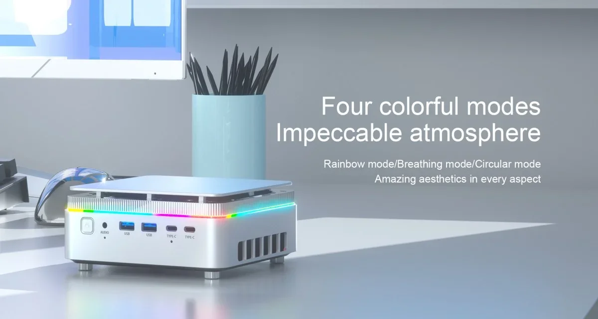 ACEMAGIC F3M (2025) Mini AI PC Barebone Intel Core Ultra 5 125H Silver - Image 11