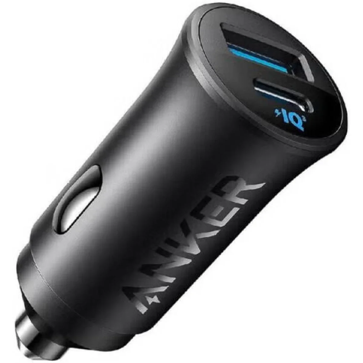 Anker 30W 2-Port USB-C & USB-A Car Charger with PowerIQ 3.0 - Black