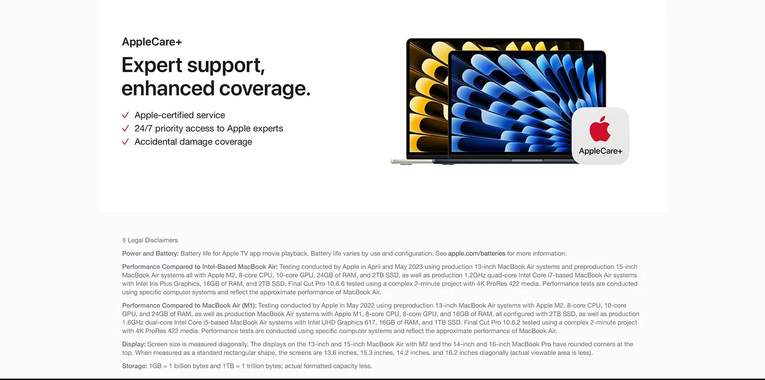 Apple MacBook Air 15 (2023) 15.3-inch M2 8-Core CPU 10-Core GPU 8GB RAM 256GB SSD Space Gray - Thumbnail 15