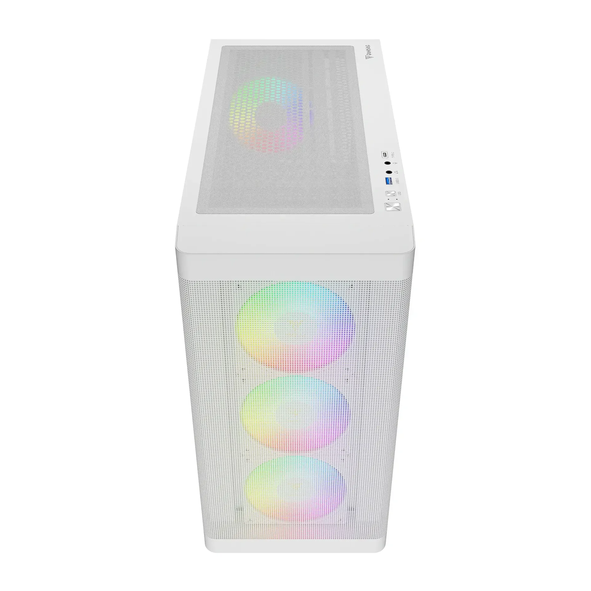 GAMDIAS ATHENA M3 ARGB Mid-Tower Gaming Case White - Image 2