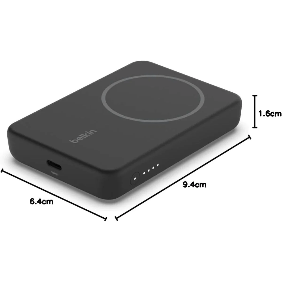 Belkin BoostCharge 5000mAh MagSafe Wireless Power Bank 7.5W with Kickstand - Black - Image 5