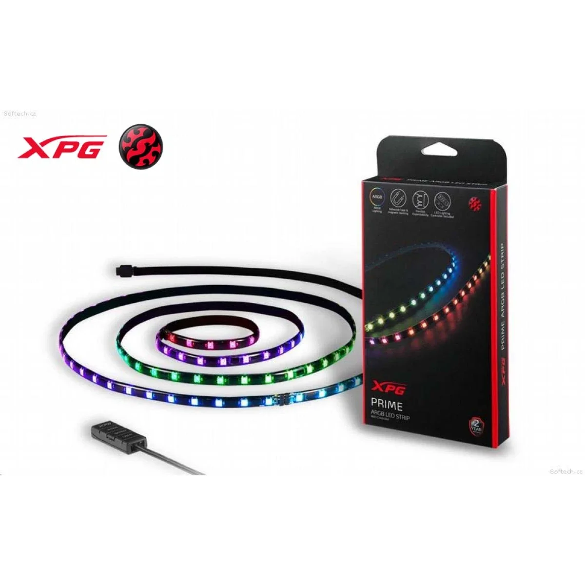 شريط إضاءة LED ARGB PRIME من XPG مع 12 تأثير إضاءة مسبق