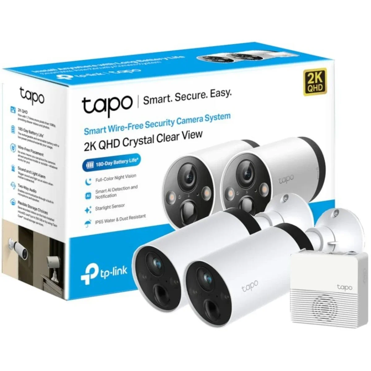 TP-LINK Tapo C420S2 2K QHD Outdoor Wireless Security Camera System