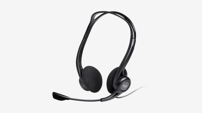 سماعة رأس Logitech 960 USB ستيريو بعزل الضوضاء مع زر كتم الصوت - Thumbnail 6