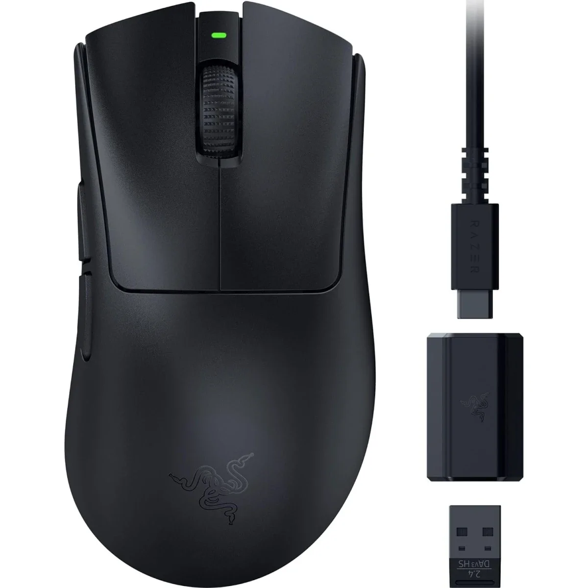 Razer DeathAdder V3 HyperSpeed Wireless Gaming Mouse, 55g, 26K DPI, Black - Thumbnail 2