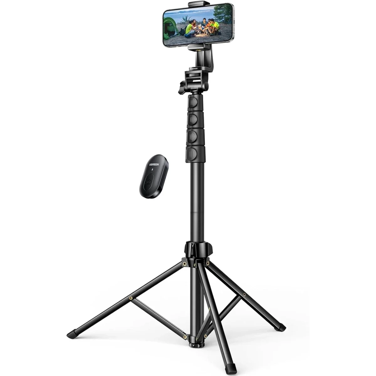 Ugreen 15609 70in / 1.8m Foldable Tripod Selfie Stick with Bluetooth Remote