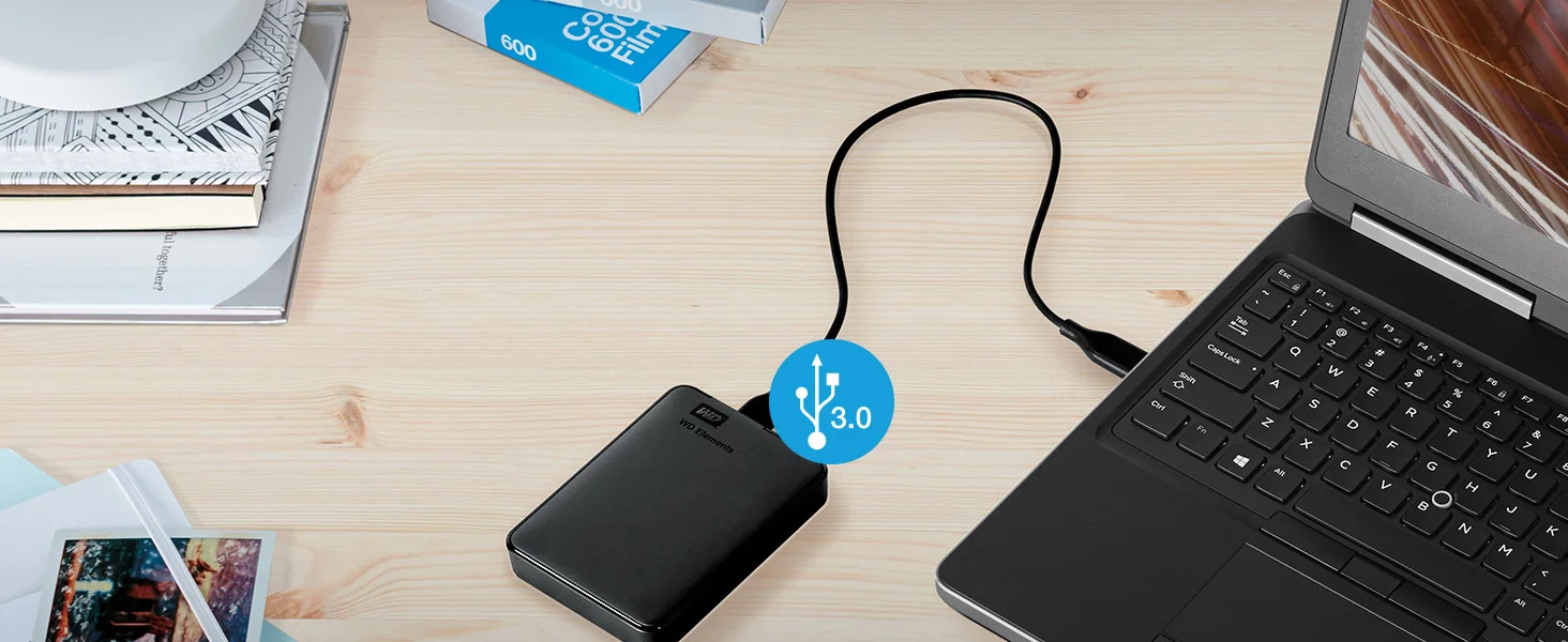 Western Digital Elements 1TB Portable External HDD USB 3.0 Black - Thumbnail 10